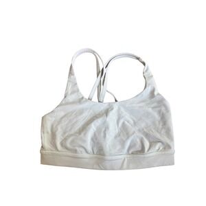 Lululemon Energy Bra Size 4 Light Support Yoga Workout Cross Back Light Green